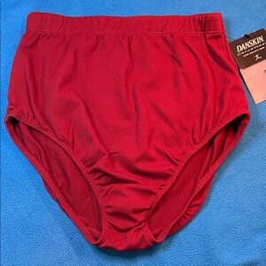 Danskin Dance Brief Cardinal Red XL NWT